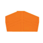 WEIDMULLER - Piastra terminale 61.5mm x 2mm arancione ZDU4-2 OR.