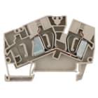 WEIDMULLER - Morsettiera passante molla autobloccante beige scuro 6 mm² 41 A 800 V TS 35 V-0 Wemid 120 °C ZDU 6-2/2AN.