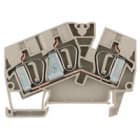 WEIDMULLER - Morsettiera passante molla autobloccante beige scuro 6 mm² 41 A 800 V TS 35 V-0 Wemid 120 °C ZDU 6-2/3AN.