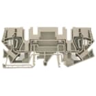 WEIDMULLER - Morsettiera passante molla autobloccante beige scuro 6 mm² 41 A 800 V 2 collegamenti 1 piano TS 35 TS 32 V-0 Wemid ZTD 6. 1771810000