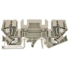 WEIDMULLER - Morsettiera passante molla autobloccante beige scuro 6 mm² 41 A 800 V 2 collegamenti 1 piano TS 35 TS 32 V-0 Wemid ZTD 6.