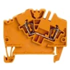 WEIDMULLER - Morsettiera passante molla autobloccante arancione 2.5 mm² 24 A 800 V numero di collegamenti 2 numero di piani 1 TS 35 V-0 Wemid 120 °C ZDU 2.5-2 OR.
