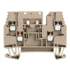 WEIDMULLER - Morsetto sezionatore di prova, collegamento a vite, beige scuro, 2.5 mm², 16 A, 400 V, numero di collegamenti: 4, numero di piani: 1, TS 35, V-0, WTR 2.5/ZZ O.TNHE, Wemi.