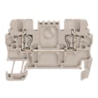 WEIDMULLER - Morsettiera passante molla autobloccante beige scuro 1.5 mm² 17.5 A 500 V numero di collegamenti 2 numero di piani 1 TS 35 V-0 Wemid 120 ZDU 1.5.