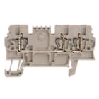 WEIDMULLER - Morsettiera passante molla autobloccante beige scuro 1.5 mm² 17.5 A 500 V 3 collegamenti 1 piano TS 35 V-0 Wemid 120 ZDU 1.5/3AN. 1775530000