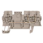 WEIDMULLER - Morsettiera passante molla autobloccante beige scuro 1.5 mm² 17.5 A 500 V 3 collegamenti 1 piano TS 35 V-0 Wemid 120 ZDU 1.5/3AN.