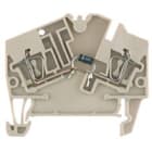 WEIDMULLER - Morsettiera portacomponenti Molla autobloccante Beige scuro 2.5 mm² 400 V Numero di collegamenti: 2 Numero di piani: 1 TS 35 V-0 Wemid ZDU 2.5-2/D-