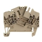 WEIDMULLER - Morsetto sezionatore di prova, Molla autobloccante, Beige scuro, 2.5 mm², 10 A, 400 V, Numero di collegamenti: 2, Numero di piani: 1, TS 35, V-0, Wemi ZTR 2.5-2/O.TNHE. 1779020000