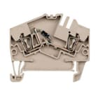 WEIDMULLER - Morsettiera portacomponenti molla autobloccante beige scuro 2.5 mm² 400 V ZDU 2.5-2/D+ TS 35 V-0 Wemid.