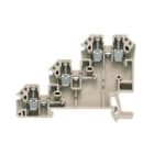 WEIDMULLER - Morsetto componibile per sensori e attuatori, Collegamento a vite, Beige scuro, 2.5 mm², 24 A, 250 V, Numero di collegamenti: 4, Numero di piani: 3, T
