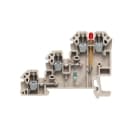 WEIDMULLER - Morsetto componibile per sensori e attuatori, collegamento a vite, beige scuro, 2.5 mm², 24 A, 30 V, numero di collegamenti: 4, numero di piani: 3, TS DLI 2.5/LD-RT/PNP +- DB.