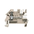 WEIDMULLER - Morsettiera passante a vite, Beige scuro, 1.5 mm², 16 A, 250 V, 3 collegamenti, TS 35, V-0, Wemid, 120 °C, WDU 1.5/ZQV/BLZ 5.08. 1784460000