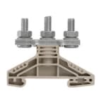 WEIDMULLER - Morsetto a bullone collegamento beige scuro 35 mm² 125 A 1000 V numero di collegamenti 3 numero di piani 1 TS 35 V-0 Wemid WF 6/2BZ.