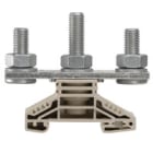 WEIDMULLER - Morsetto a bullone, collegamento a bullone, beige scuro, 120 mm², 269 A, 1000 V, numero di collegamenti: 3, numero di piani: 1, TS 35, V-0, Wemid WF 10/2BZ.