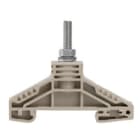 WEIDMULLER - Morsetto a bullone, collegamento a bullone, beige scuro, 16 mm², 76 A, 1000 V, numero di collegamenti: 1, numero di piani: 1, TS 35, V-0, Wemid WF 5.