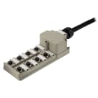 WEIDMULLER - Ripartitore passivo sensore-attuatore (con cavo), Modulo completo, Versione con calotta, SAI-8-MF 4P PUR 5M M12, LED.