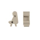 WEIDMULLER - Supporto marcatori, accessori, BZT 1 WS 10/5.