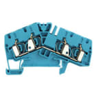 WEIDMULLER - Morsettiera passante molla autobloccante blu 4 mm² 32 A 800 V 4 collegamenti 1 piano TS 35 V-0 Wemid 120 °C ZDU 4-2/4AN BL. 1806990000