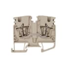 WEIDMULLER - Morsettiera passante molla autobloccante beige scuro 2.5 mm² 24 A 800 V TS 15 V-0 Wemid 130 °C ZDUA 2.5-2N.