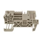 WEIDMULLER - Morsettiera passante molla autobloccante beige scuro 2.5 mm² 24 A 500 V TS 35 V-0 Wemid 120 °C ZT 2.5/2AN/1. 1815070000