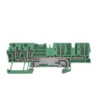 WEIDMULLER - Morsetto PE, Molla autobloccante, Verde/giallo, 2.5 mm², 500 V, 4 collegamenti, 1 piano, TS 35, V-0, Wemid ZTPE 2.5/4AN/2.