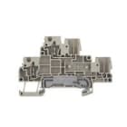 WEIDMULLER - Morsetto innestabile Beige scuro 2.5 mm² Numero di collegamenti 4 Numero di piani 2 V-0 Wemid ZDT 2.5/2 DU-PE.