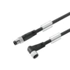 WEIDMULLER - Cavi sensore-attuatore preconfezionati, Linea di collegamento M8 / M8, 3 poli, Lunghezza cavo 0.6 m, maschio diritto - femmina, SAIL-M8GM8W-3-0.6U.
