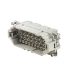 WEIDMULLER - Inserto di contatto maschio per connettori a innesto industriali HDC HEE 32 MC, 500V, 16A, 32 poli, collegamento a crimpare, grandezza 6.