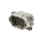 WEIDMULLER - Inserto di contatto maschio per connettori a innesto industriali HDC HEE 18 MC, 500V, 16A, 18 poli, collegamento a crimpare, dimensione 4.