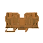 WEIDMULLER - Morsettiera passante arancione 35 mm² 125 A 800 V TS 35 V-0 Wemid 120 °C con molla autobloccante per 2 collegamenti su 1 piano ZDU 35 OR.