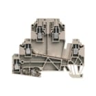 WEIDMULLER - Morsetto sezionatore di prova, collegamento a vite, beige scuro, 2.5 mm², 24 A, 500 V, 5 collegamenti, 3 piani, TS 35, V-0, WDK 2.5/TR-DU-PE/O TNHE.