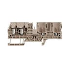 WEIDMULLER - Morsettiera passante beige scuro 4 mm² 32 A 800 V 2 collegamenti 1 piano TS 35 V-0 Wemid 120 ZT 4/4AN/2.