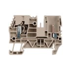 WEIDMULLER - Morsettiera passante molla autobloccante beige scuro 4 mm² 32 A 800 V numero di collegamenti 1 numero di piani 1 TS 35 V-0 Wemid 120 °C ZT 4/2AN/1. 1854960000