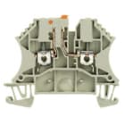 WEIDMULLER - Morsetto sezionatore di prova WTR 2.5, collegamento a vite beige scuro per 2.5 mm², 24 A, 500 V su TS 35 con V-0, Wemi.