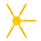 WEIDMULLER - Elemento di codifica (Morsetto) PA66 GF30 beige Larghezza 5.4mm KOSF ZT4. 1856860000