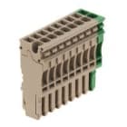 WEIDMULLER - Spina collegamento 2.5 mm² ZP 2.5/1AN/9 GN/BE.