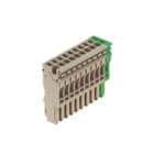 WEIDMULLER - Spina collegamento 2.5 mm² ZP 2.5/1AN/10 GN/BE.