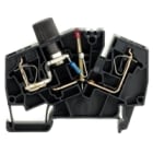 WEIDMULLER - Morsetto con molla autobloccante e LED per connettore trasversale ad innesto, aperto da un lato, elemento fusibile ZSI 2.5-2/2X2AN/G20/LD3.