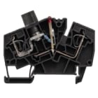 WEIDMULLER - Morsetto con molla autobloccante e LED per connettore trasversale ad innesto, aperto da un lato, elemento fusibile ZSI 2.5-2/2X2AN/G20/LD1.