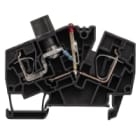 WEIDMULLER - Morsetto con molla autobloccante e LED per connettore trasversale ad innesto, aperto da un lato, elemento fusibile ZSI 6-2 2X2.5/G20/LD1.