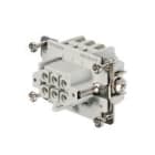 WEIDMULLER - Inserto di contatto femmina HDC HE 6 FP, 500V, 24A, 6 poli, PUSH IN, dimensione 3.