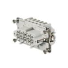 WEIDMULLER - Inserto di contatto femmina HDC HE 10 FP, 500V, 16A, 10 poli, PUSH IN, dimensione 4.