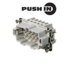 WEIDMULLER - Inserto di contatto Maschio 500V 16A 10 poli PUSH IN Grandezza 4 HDC HE 10 MP.