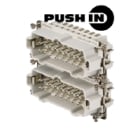 WEIDMULLER - Inserto di contatto Maschio 500V 16A 16 poli PUSH IN 6 HDC HE 16 MP 17-32. 1875800000