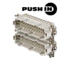 WEIDMULLER - Inserto di contatto maschio HDC HE 24 MP 25-48, connettori a innesto industriali, 500V, 16A, 24 poli, PUSH IN, grandezza 8. 1875890000