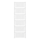 WEIDMULLER - Sistema di codifica cavi, 4 mm, poliammide 66, bianco, Campo delle temperature di impiego: -40...100 °C TM-I 30 MC NE WS.