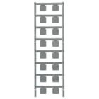 WEIDMULLER - Siglatura dispositivi, Larghezza: 17 mm, poliammide 66, argento, Campo delle temperature di impiego: -40...100 °C CC 15/17 MC NE SI.