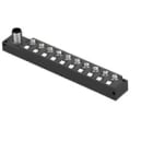 WEIDMULLER - Ripartitore passivo sensore-attuatore (senza cavo), Modulo completo con uscita M12, 12 poli, codificato A, 10 prese di contatto, SAI-10-S12 3P M8 L.