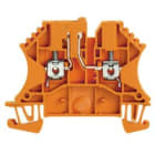 WEIDMULLER - Morsetto sezionatore di prova WTR 2.5 OR, arancione, 2.5 mm², 24 A, 500 V, 2 collegamenti, 1 piano, TS 35, V-0, Wemid.