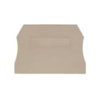 WEIDMULLER - Piastra terminale 55mm x 2mm Beige scuro WAP WTL4/2.